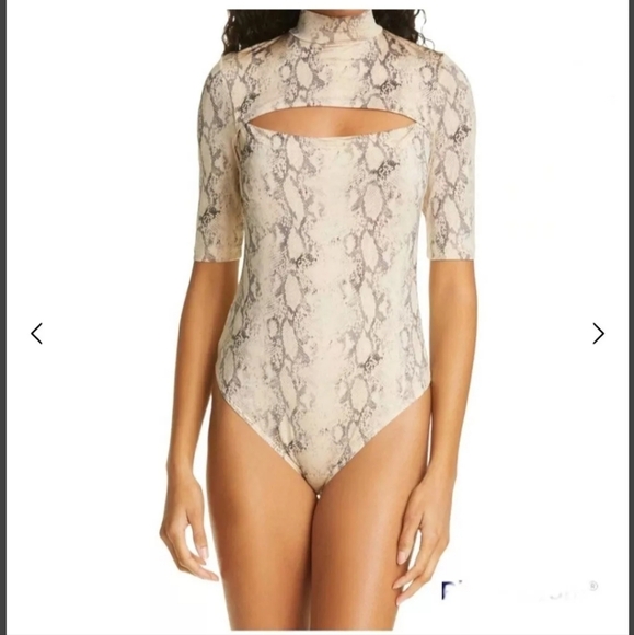 JONATHAN SIMKHAI  Haze Snake Print   Bodysuit Size XS NWOT - Picture 5 of 8